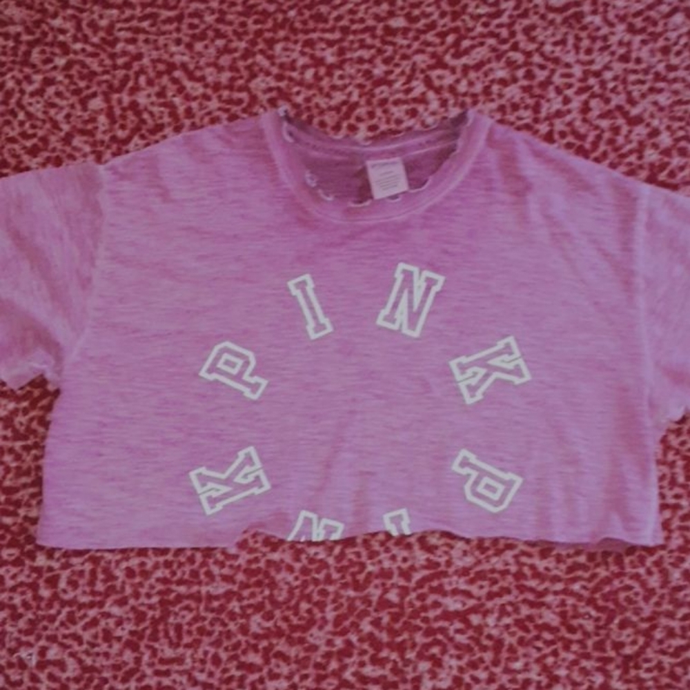 Pink crop top